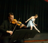 Lauren Toole and Erik Carlson (violin): photo: Terry 
