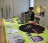 Artist Maria Hupfield at work in the Open Studios.