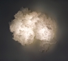 Trust, 2008: Ayala Serfaty. Glass filaments, polymer web, lighting components. Photo: Albi Serfaty