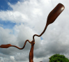Laura Facey: Paddle for the Boat of Souls, 2010, Lignum vitae 74 x 15 x 6 in. (188 x 38.1 x 15.2 cm) Courtesy of the artist, Photo: Peter Dean Richards