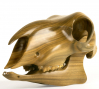 Laurel Roth: Food #3: Sheep, 2008, Vera wood, gold leaf, Swarovski crystal 5 x 4 1/2 x 8 1/2 in. (12.7 x 11.4 x 21.6 cm)  Courtesy of the artist; Schroeder Romero and Shredder Gallery, New York, Photo: Andy Diaz Hope