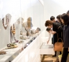 Visitors view the jewelry galleries 