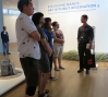Nate leads a tour for students from the Brooklyn Museum  
