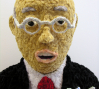  An Art Dealer and his Artist, pipe cleaners, 72 x 30 x 30". 2010