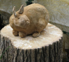 Sniffles On a Log: Sniffles On a Log, 2009, paper, clay and wire