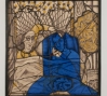 Sleep Tight Dear Pablo for an Average of 1,041,000 Benjamins: Sleep Tight Dear Pablo for an Average of 1,041,000 Benjamins, leaded glass and paint on canvas, 2009