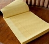 Titled: Titled, 70 page legal pad, 70 pages of silk screening, 2010