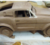 1968 Shelby Cobra Mustang: 1968 Shelby Cobra Mustang, 2011, unfired stoneware