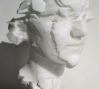 Head of a Young Woman II: Head of a Young Woman II, laser-sintered nylon, 2010
