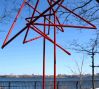 Every Which Way: Every Which Way, 2008, cut welded painted steel 