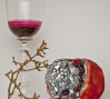  "Pomegranate (Inverted Vanitas), 2010, Pate De Verre, Blown Glass, Mirror