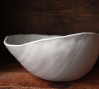 Egg Bowl, wheel thrown and sculpted porcelain, 2011.: Egg Bowl, wheel thrown and sculpted porcelain, 2011.