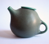 Bartlett Teapot, wheel thrown and altered stoneware, 2011.: Bartlett Teapot, wheel thrown and altered stoneware, 2011.