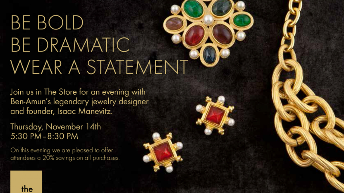 Ben-Amun Trunk Show at The Museum of Arts and Design