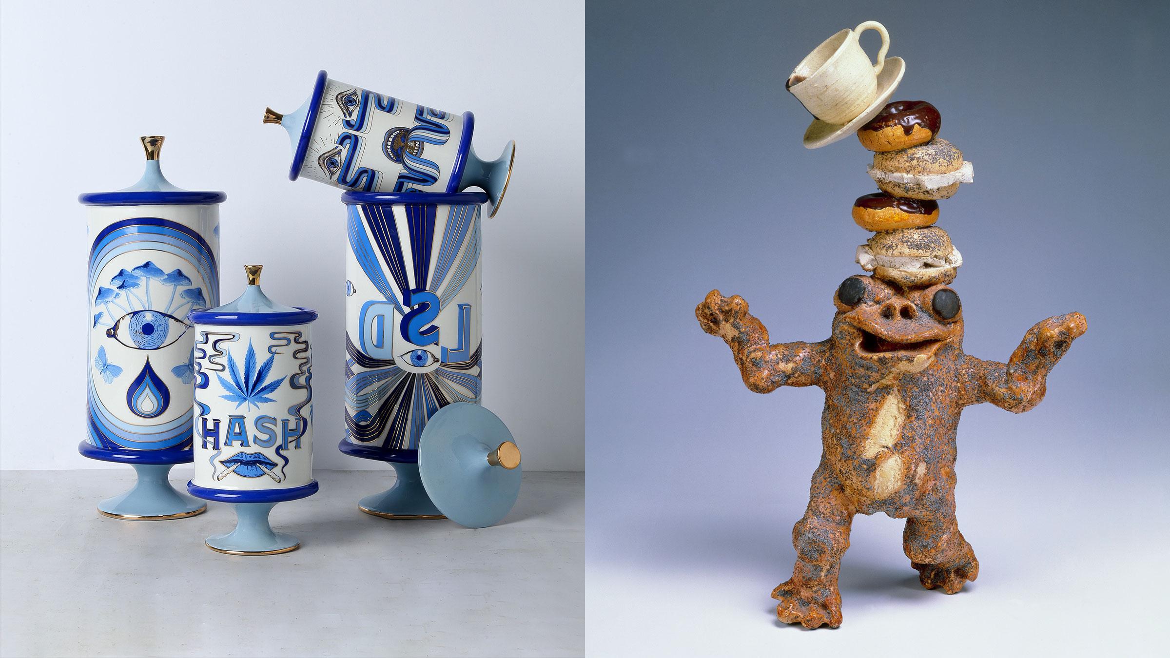 Jonathan Adler and David Gilhooly Sculptures