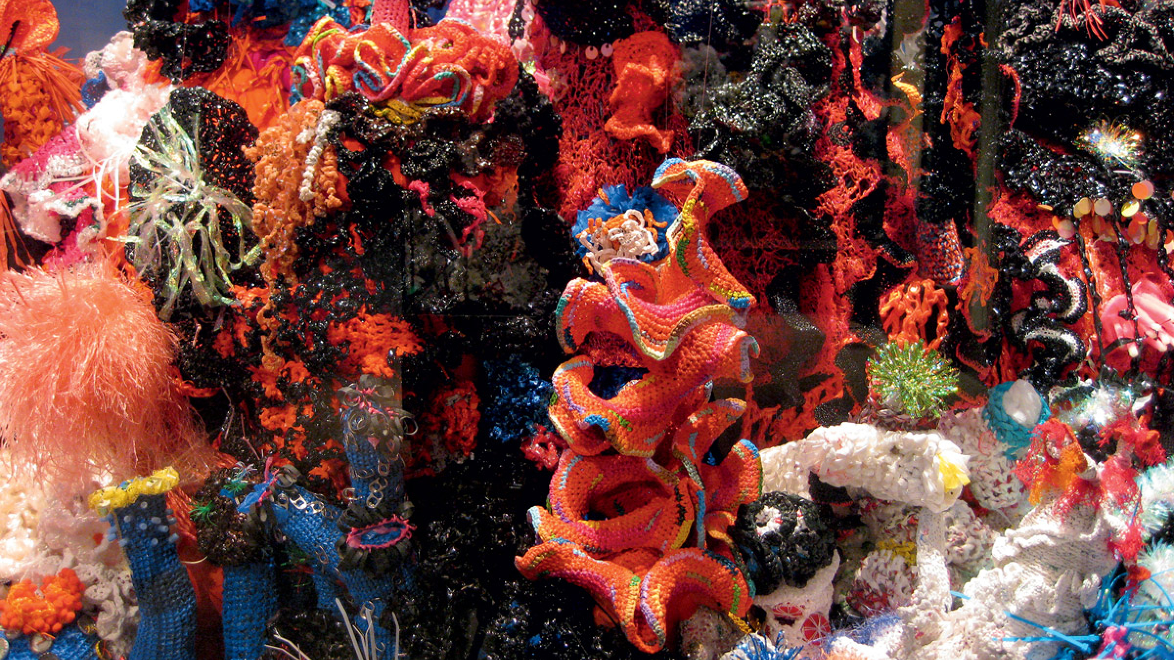 Crochet Coral Reef: TOXIC SEAS' by Margaret and Christine Wertheim and The  Institute for Figuring Fuses Feminist Art Practices, Mathematics, and Craft  to Address Environmental Threat to Ocean Life