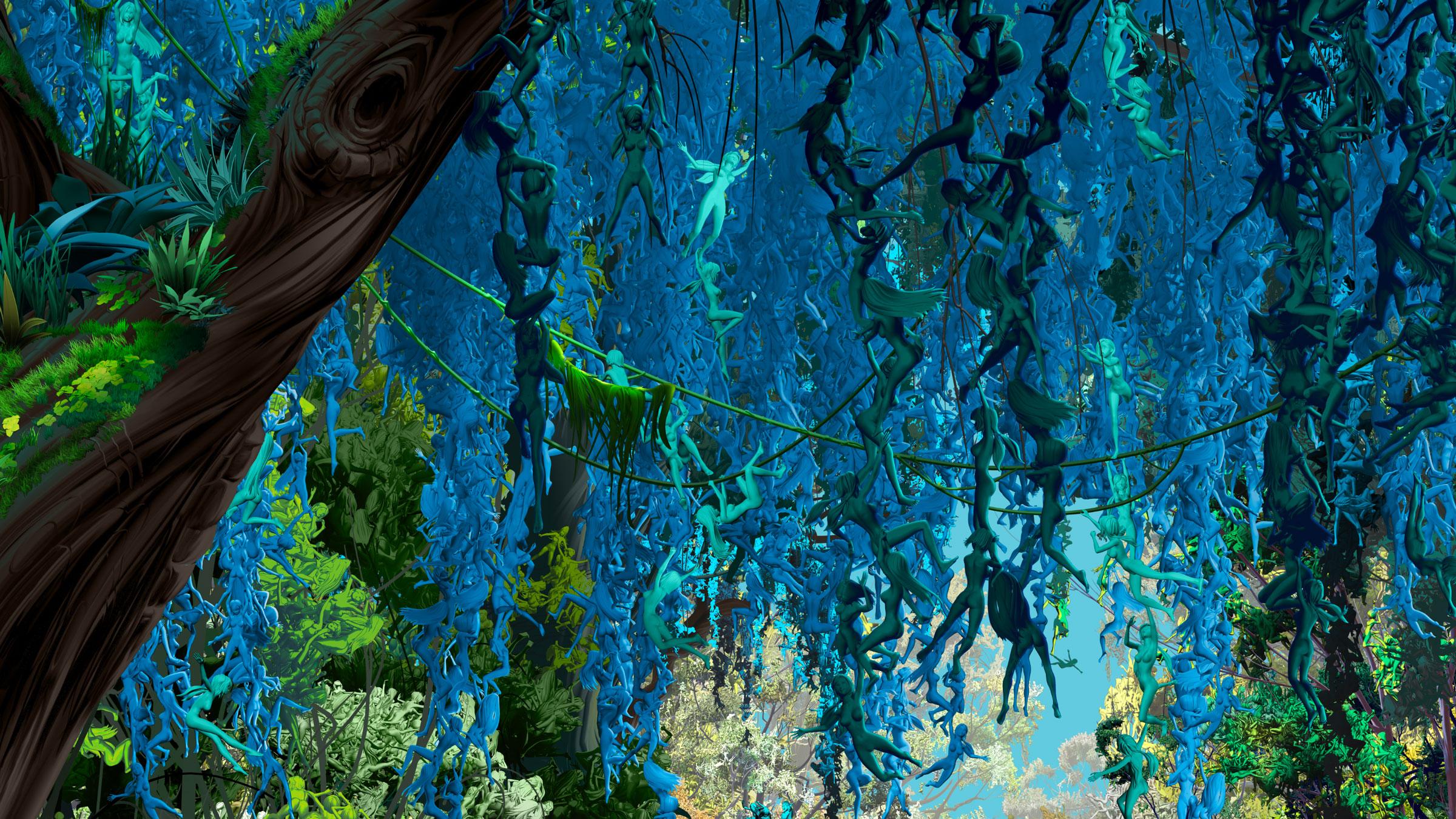 Jessica Lichtenstein, Secret Garden (detail), 2026