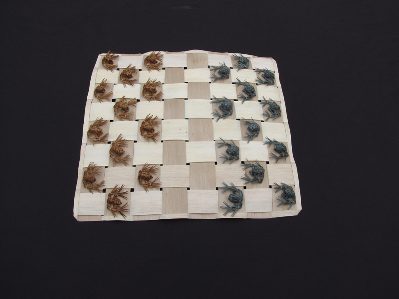 Checkers Frogs, by artist Kelly Church: Checkers Frogs, by artist Kelly Church