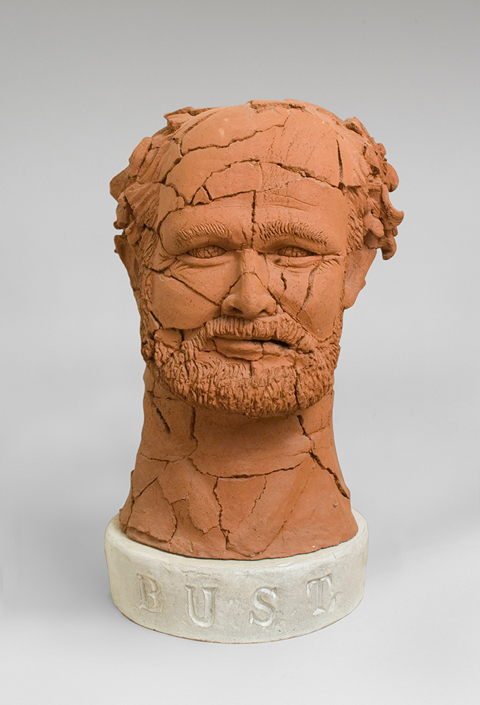 Robert Arneson: Bust, 1977, Ceramic, 28 x 16 x 14 in. (71.1 x 40.6 x 35.6 cm)