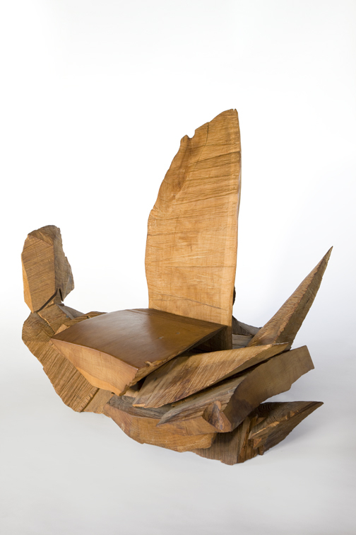 J.B. Blunk; Scrap Chair, 1968: 39 1/2 x 49 1/4 x 26 in. (100.3 x 125.1 x 66 cm) Museum of Arts and Design, Museum purchase with funds provided by the Collections Committee and the Maloof Fund, 2013, 2013.52 Photo Credit: Leslie Williamson