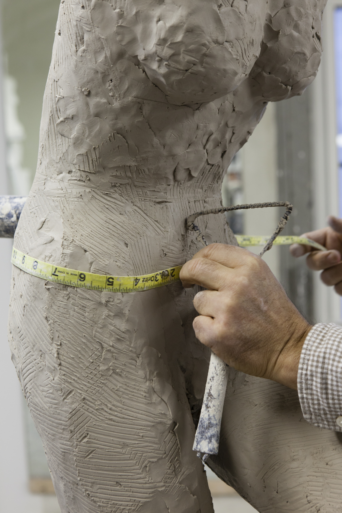 Mannequin Sculpture Being Measured, 2014: Collection of Ralph Pucci;  Photo by Antoine Bootz