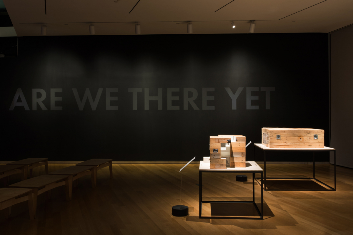 Installation view of <em>Unpacking the Green Book: Travel and Segregation in Jim Crow America</em> 