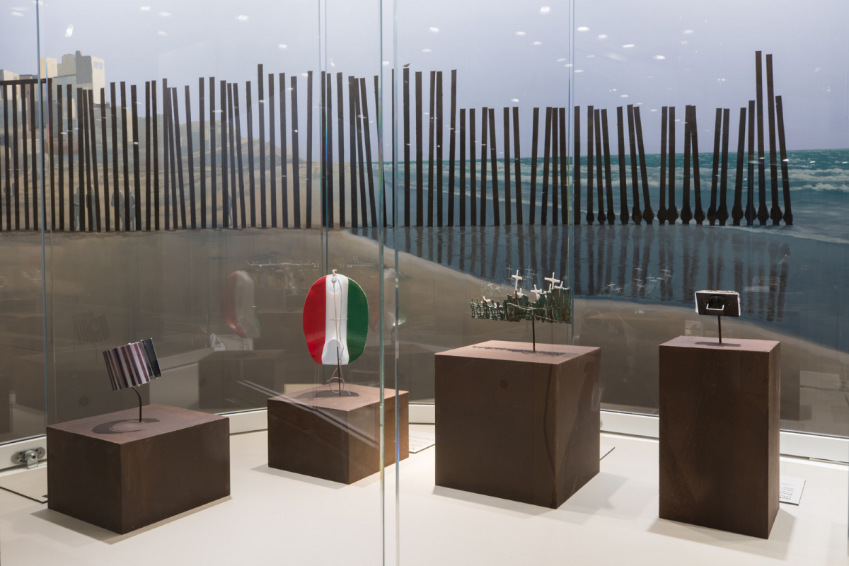 Installation view of <em>La Frontera: Encounters Along the Border</em> 