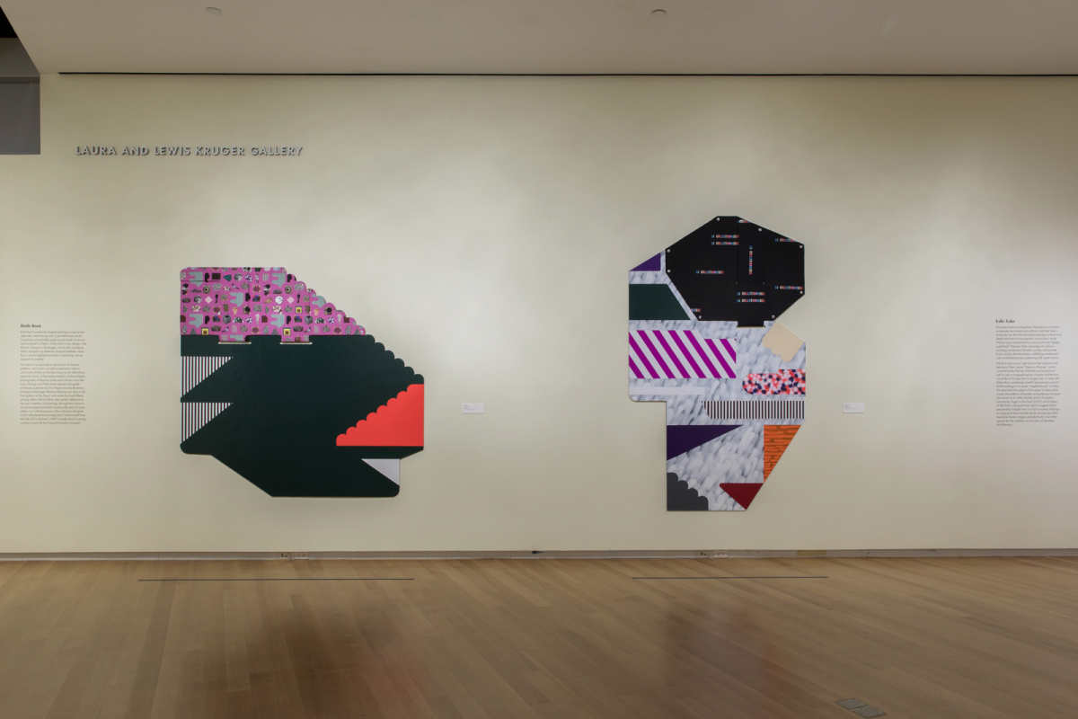 Installation view of <em>Surface/Depth: The Decorative After Miriam Schapiro</em> 