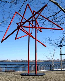 Every Which Way: Every Which Way, 2008, cut welded painted steel 